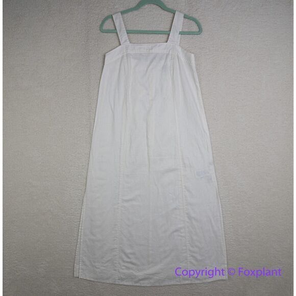 New! Madewell Linen-Cotton Princess-Seamed Midi‎ Dress, size XXS - Picture 4 of 13